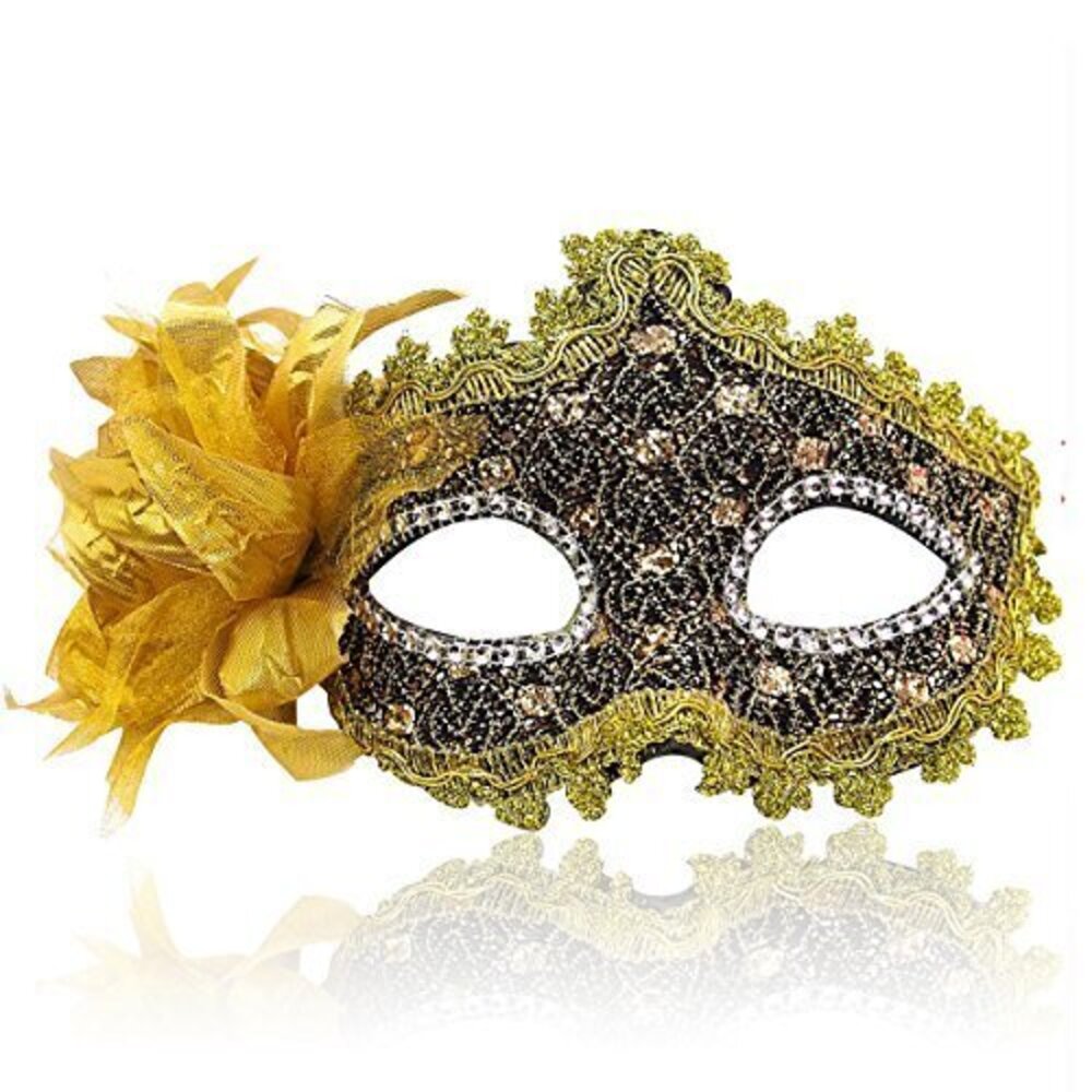 3901 Masquerade Mask Venetian Masks Christmas Flower Half-face Masks Eye